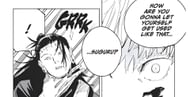 The 'choke' moment as seen in the manga (Image via Gege Akutami/Shueisha)